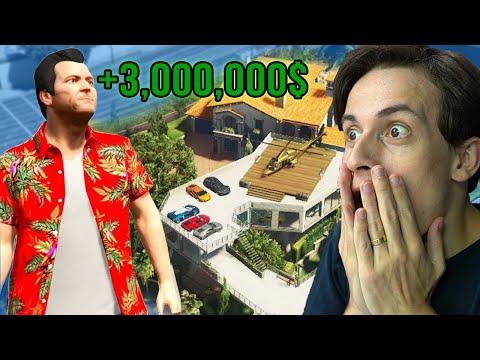 მაიკლი 3 000 000$ ად სახლს არემონტებს GTA5 ში